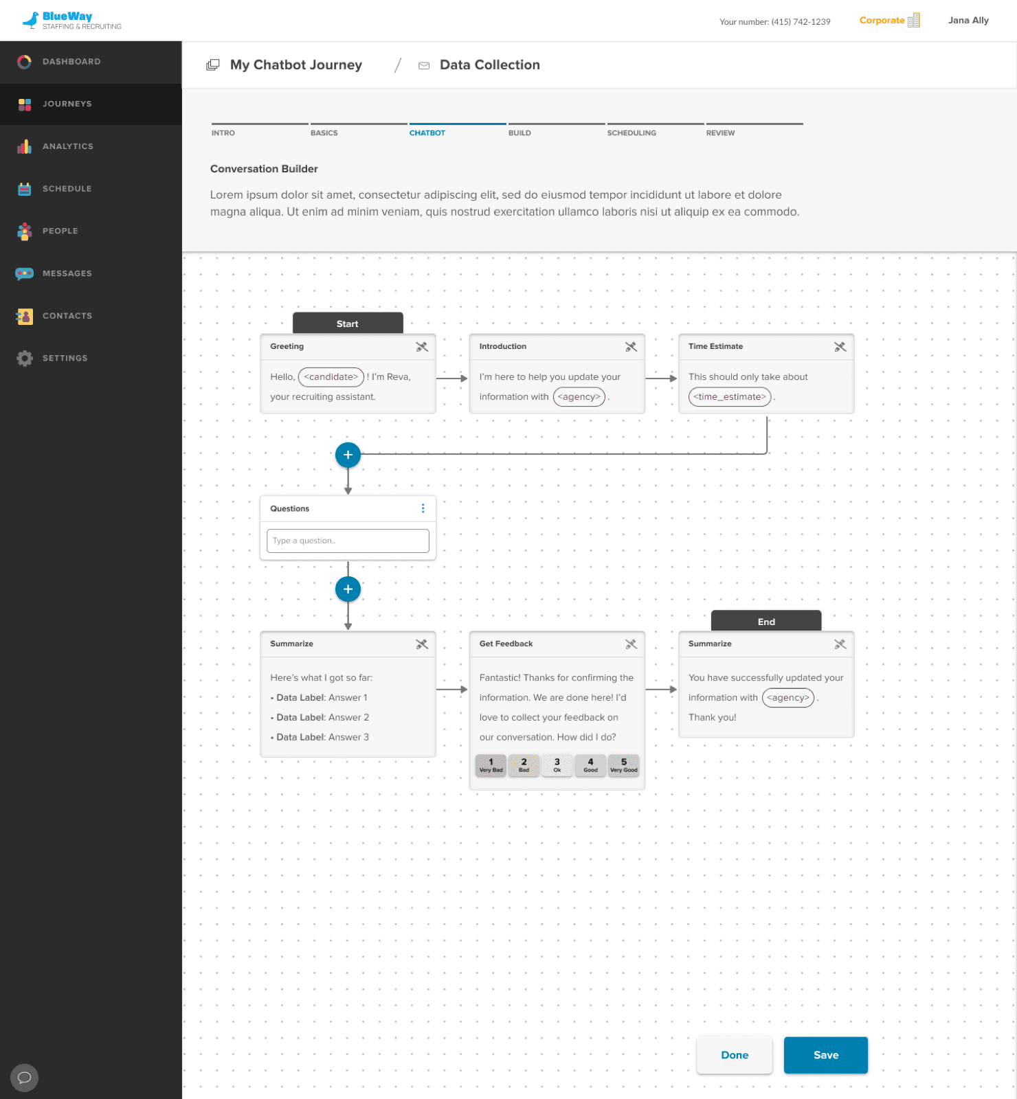 Canvas option with nodes in a single vertical column.